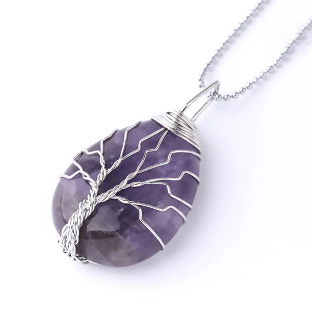 Crystals Necklace Pendant | Natural Stone Pendant | Healimprov