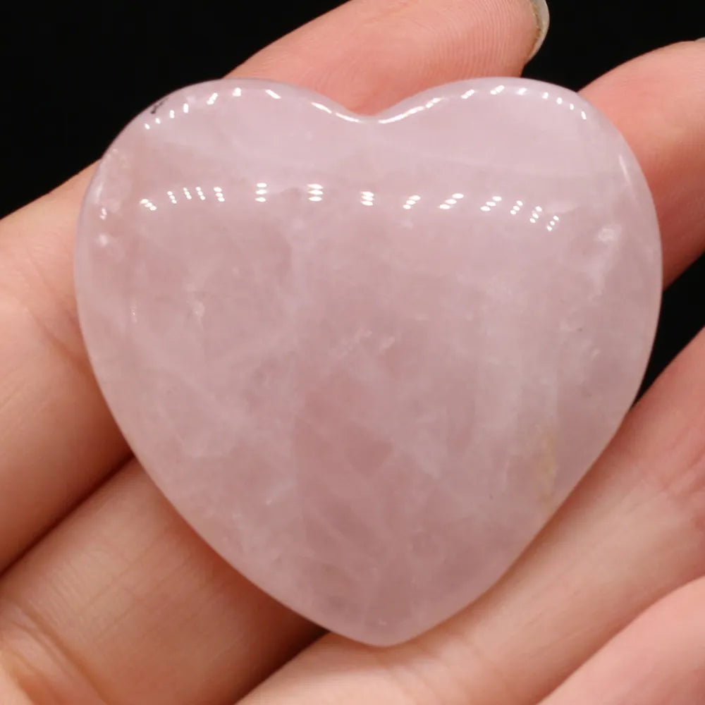 Natural Stone Rose Heart | Natural Stone Heart | Healimprov